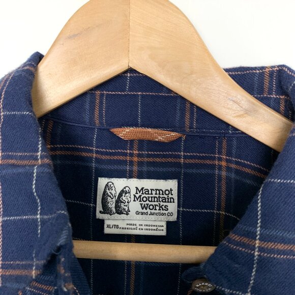 Marmot Boyfriend Flannel Shirt - Blue - Picture 2 of 9